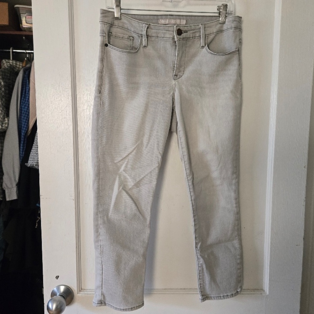 Athleta Sculptek Gray Wash Denim Jeans - Size 10P